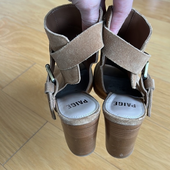 Paige Mimi suede peep toe buckle boots - Picture 3 of 5